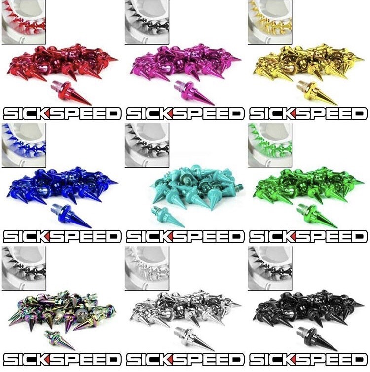 SICKSPEED dummy spike earrings bolt 1 pcs all 11 color USDM JDM Schic Speed XXR Avid1 Stan s drift spike a