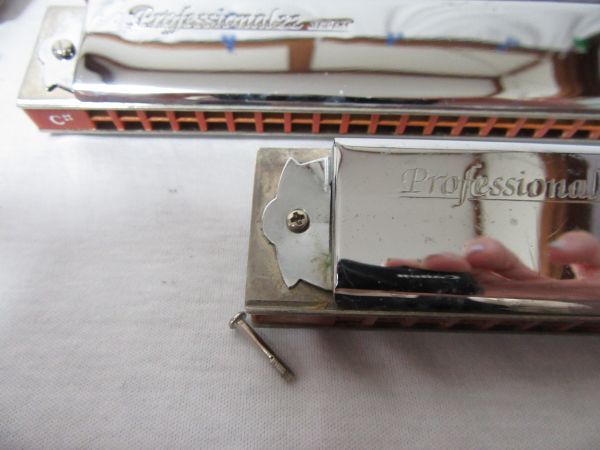 ハーモニカ TOMBO harmonica Professional 22 ケース付き12本セット の画像5