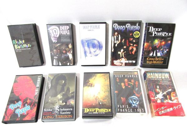 VHS videotape DEEP PURPLE deep purple, RAINBOW Rainbow, Ricci -* black moa other 25ps.@ summarize set 