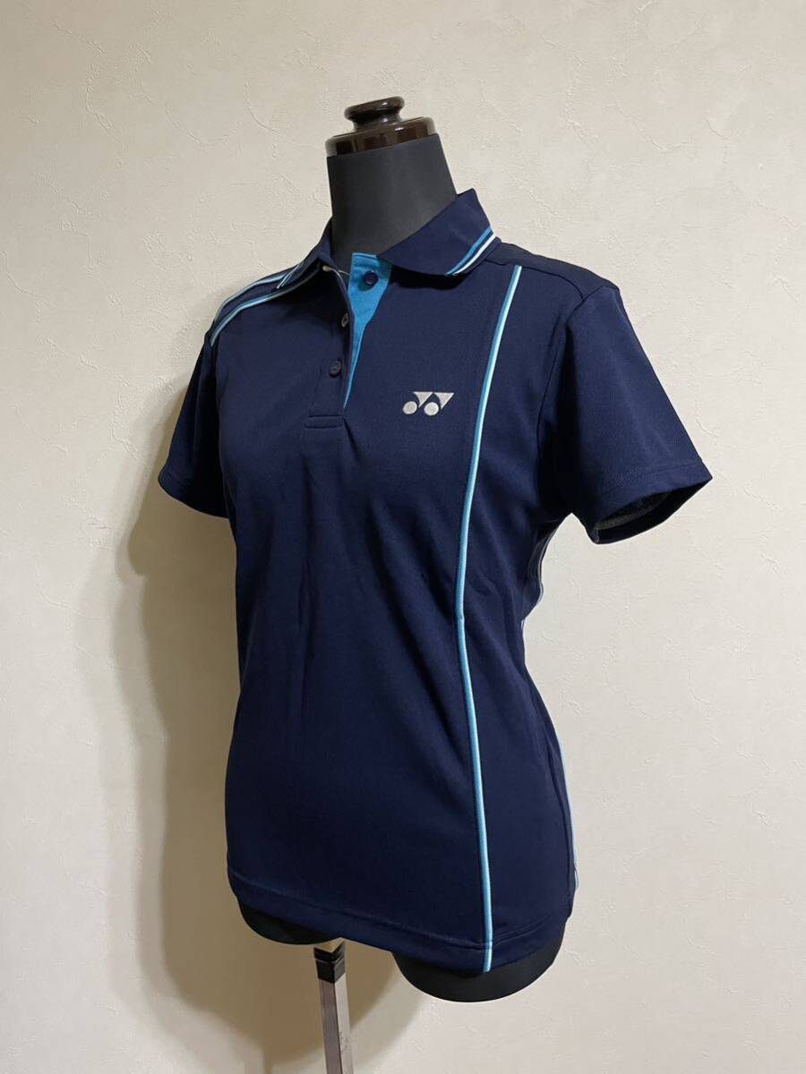 [ new goods ] YONEX Yonex lady's badminton ping-pong game wear dry polo-shirt tops size M short sleeves navy 