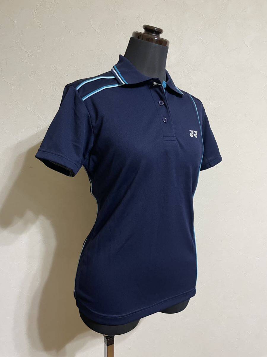 [ new goods ] YONEX Yonex lady's badminton ping-pong game wear dry polo-shirt tops size M short sleeves navy 