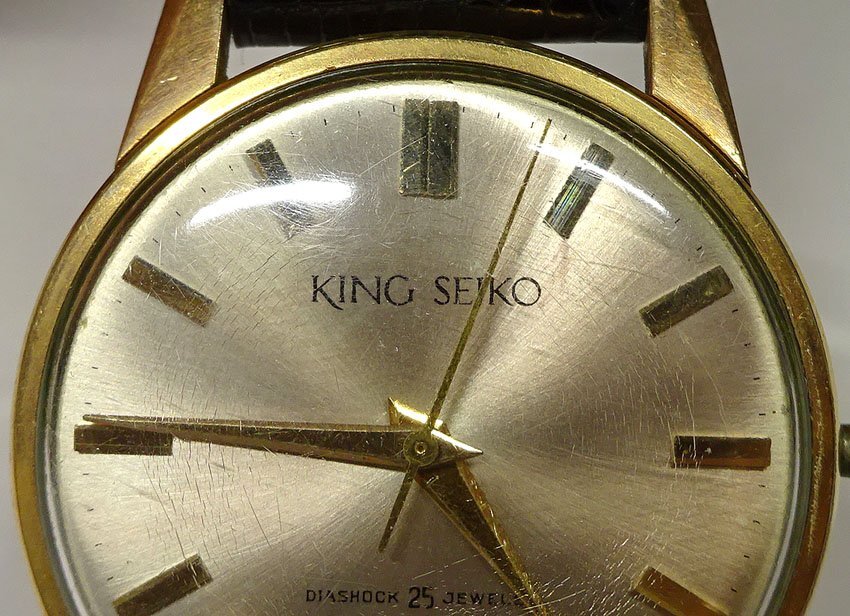 緑屋c■ KING SEIKO キングセイコー 手巻 腕時計 25石 ジャンク リューズ欠損  bni/5-064/29-5#60の画像6