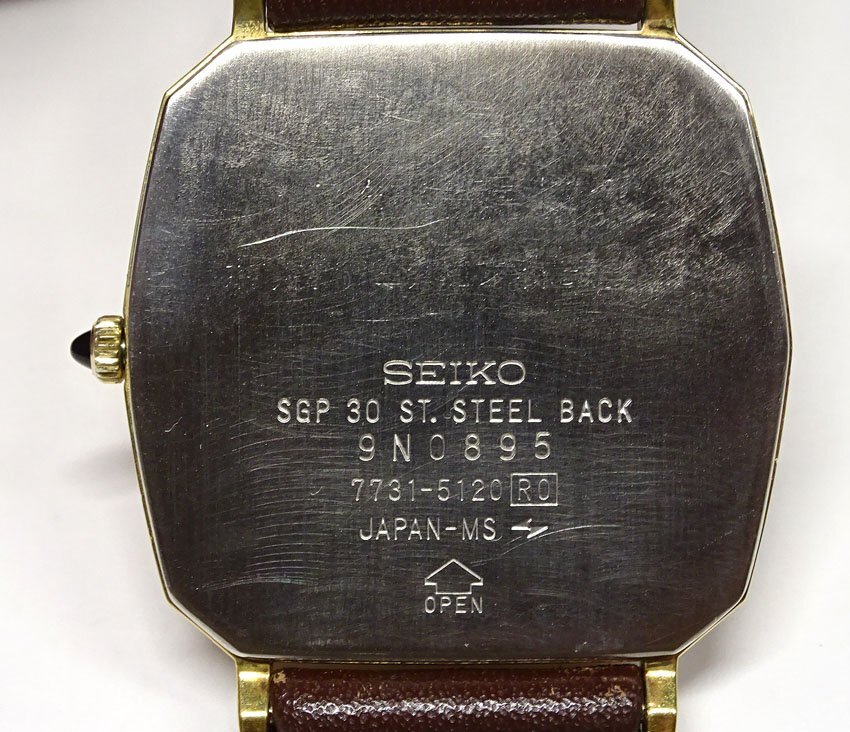 緑屋t■ SEIKO　ドルチェ　7731-5120　腕時計　メンズ　クォーツ　wa/9-2829/29-7#60_画像5