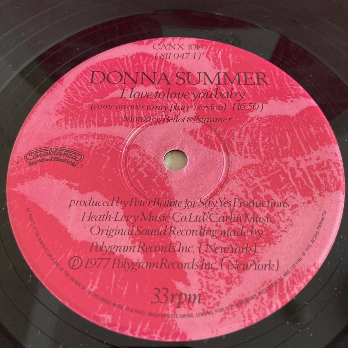 Donna Summer - Love To Love You Baby 12 INCH_画像3