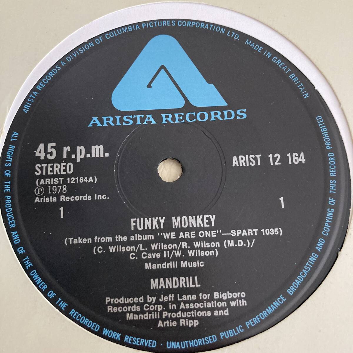 Mandrill - Funky Monkey 12 INCH_画像1