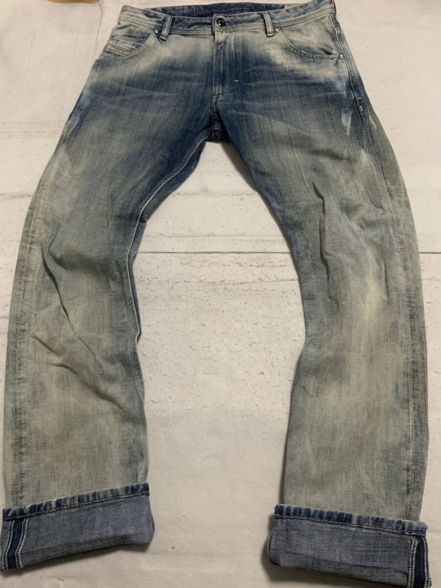 DIESELディーゼル　KROOLEY デニムパンツ　ジーンズ　スリムキャロット　WASH W31_画像4