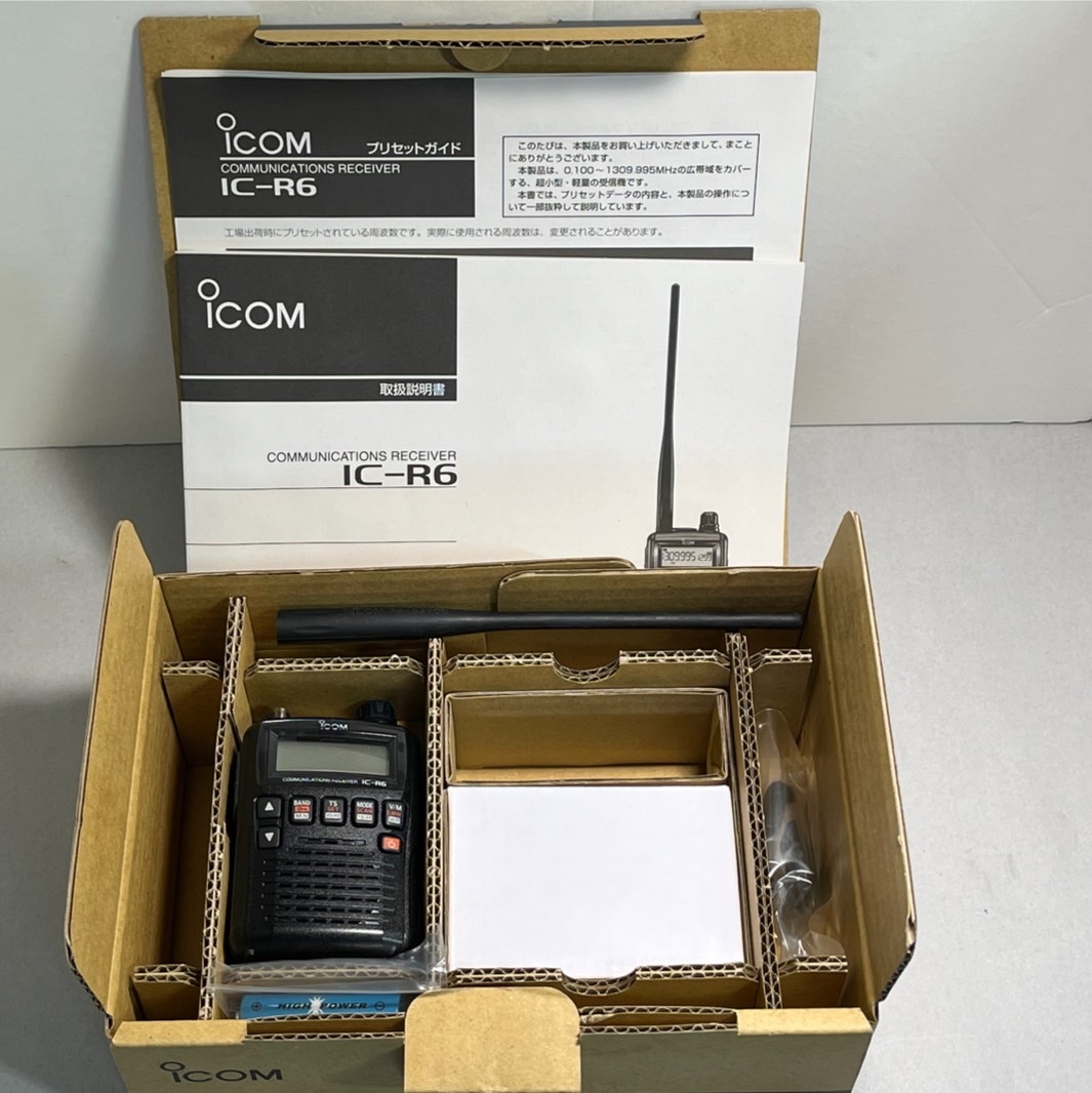 ICOM IC-R6 広帯域受信機 受信改造済 中古 広帯域ハンディ ICOM IC-R6 広帯域受信機 受信改造済 中古 広帯域ハンディ
