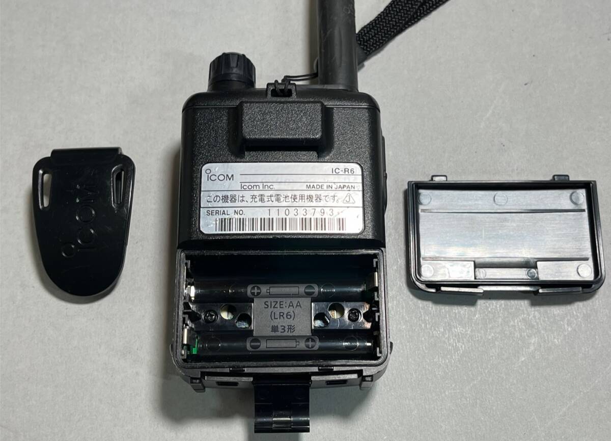 ICOM IC-R6 広帯域受信機 受信改造済 中古 広帯域ハンディ ICOM IC-R6 広帯域受信機 受信改造済 中古 広帯域ハンディ