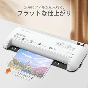 bonsaii ラミネーター 本体 A4対応 ウォームアップ時間約3分 100μmフィルム対応 パウチ加工 波打ち防止 気泡な_画像2