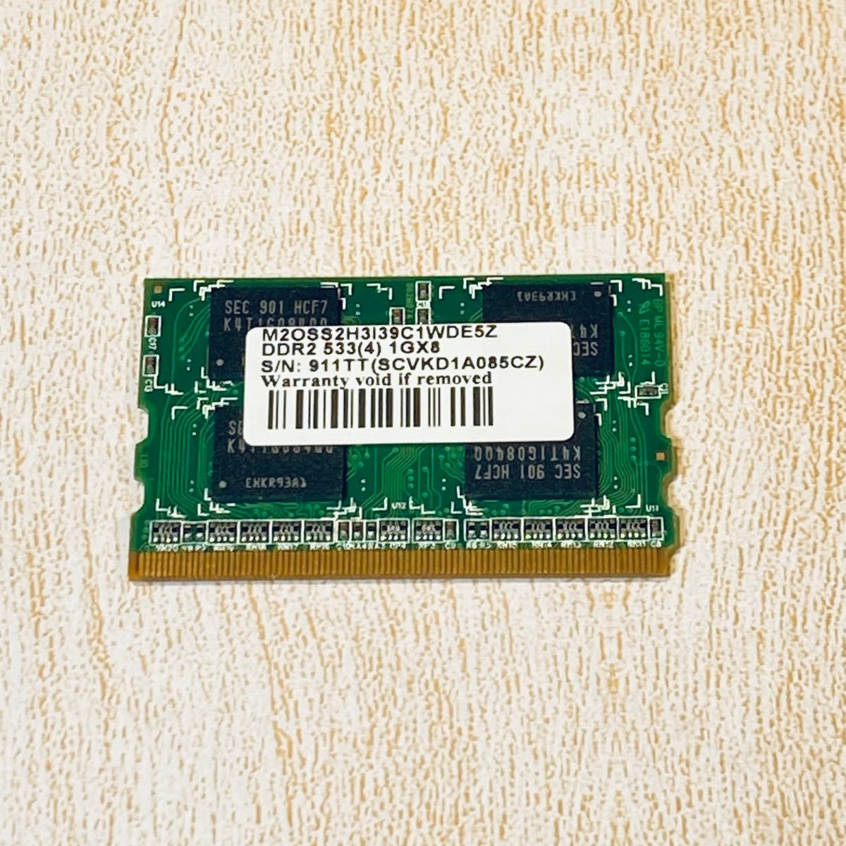 エレコム ノートPC用メモリ DDR2-533 SDRAM 172PinMicroDIMM 1GB ETM533-1G/RO