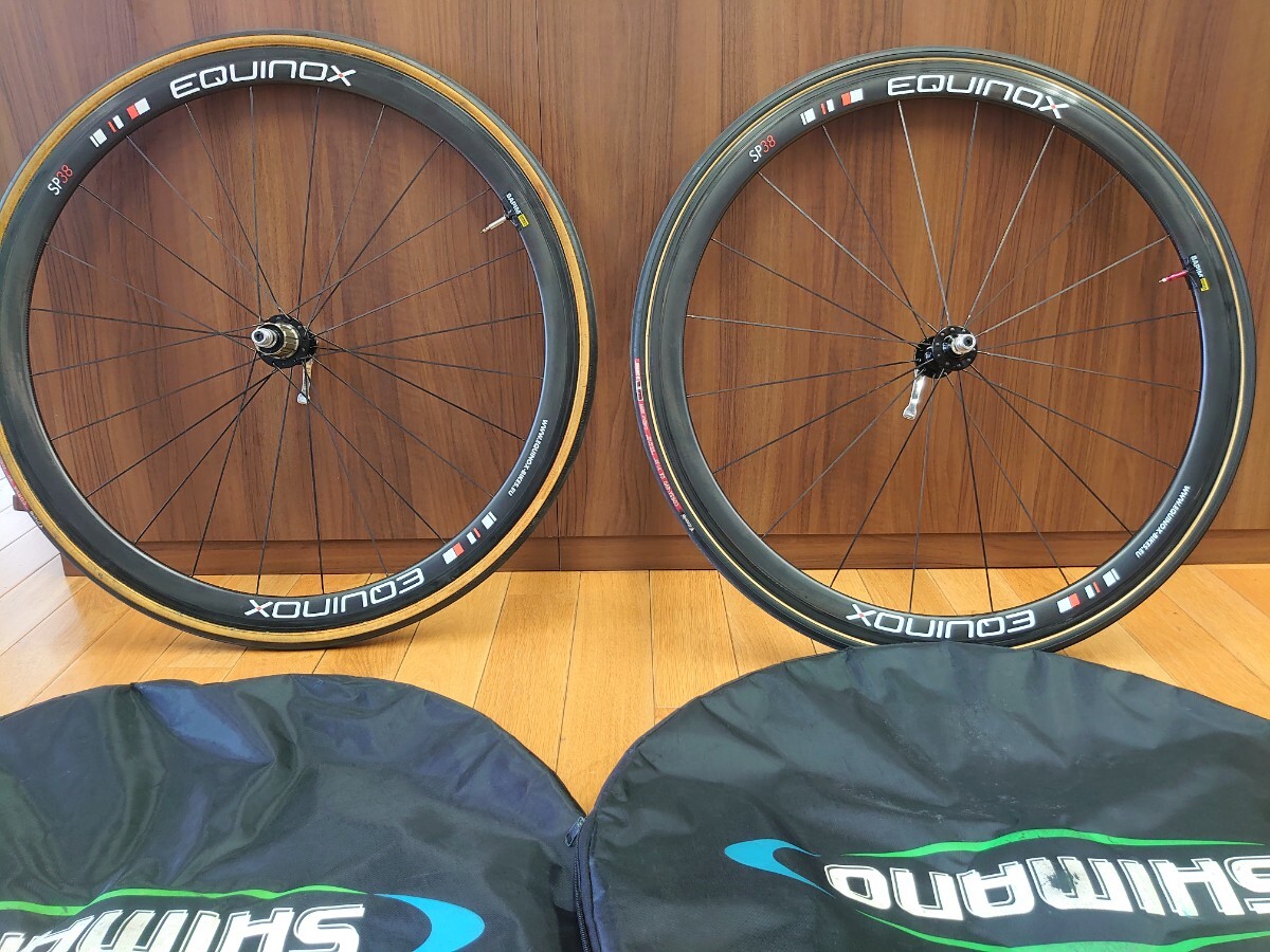 EQUINOX SP38 700Cカーボンチューブラーホイール