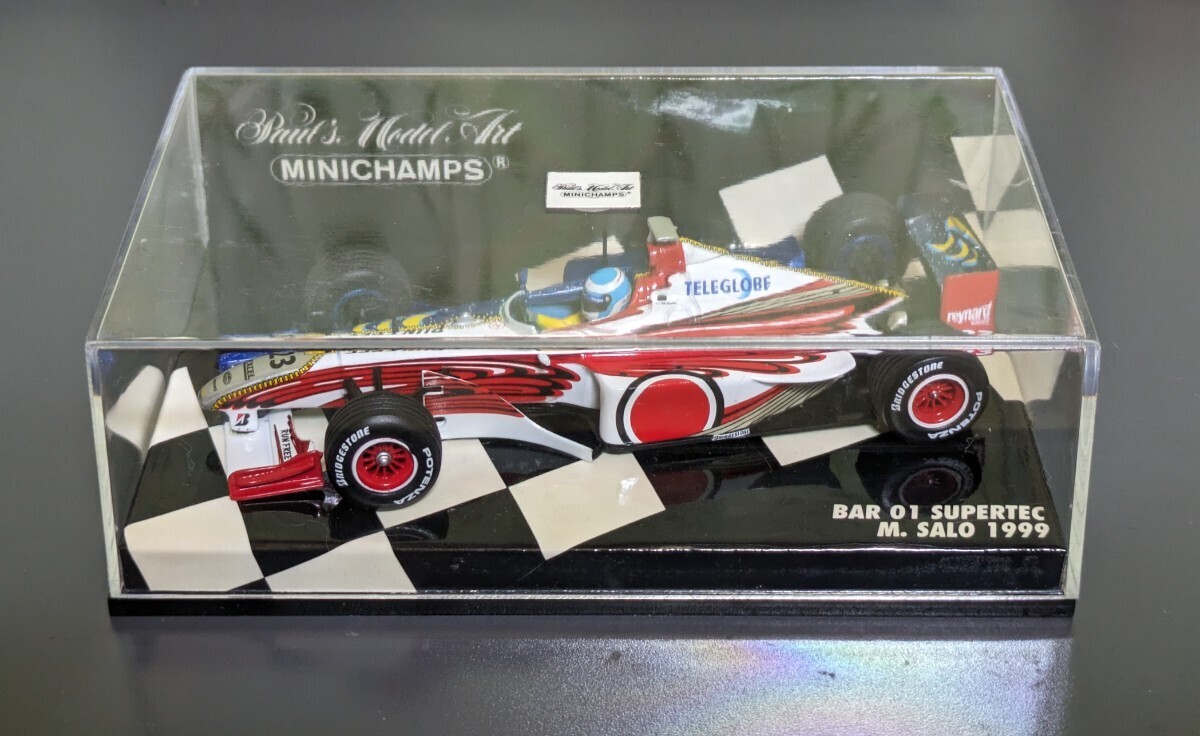 ミニチャンプス　MINICHAMPS 1/43 430 990223 BAR 01 SUPERTEC M.SALO 1999　スーパーテック　ミカ・サロ_画像1