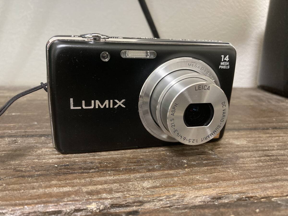 美品パナソニック LUMIX ルミックス DMS-FH6 コンパクトデジタルカメラ ブラック バッテリー 充電器SDカード専用ケース付き_画像2