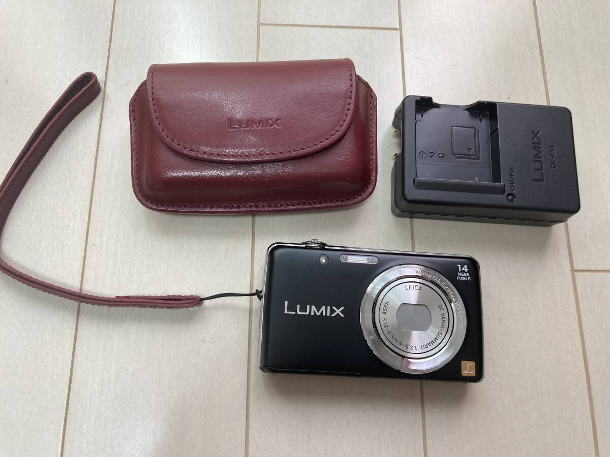 美品パナソニック LUMIX ルミックス DMS-FH6 コンパクトデジタルカメラ ブラック バッテリー 充電器SDカード専用ケース付き_画像5