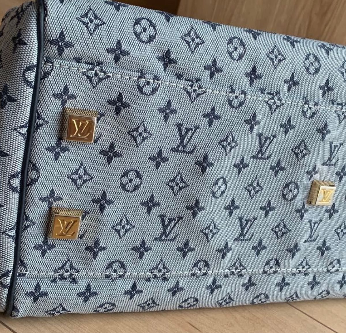 LOUIS VUITTON ルイ・ヴィトン　ハンドバック　ボストンバッグ　モノグラムミニ ジョゼ フィーヌ  ブルー　極美品