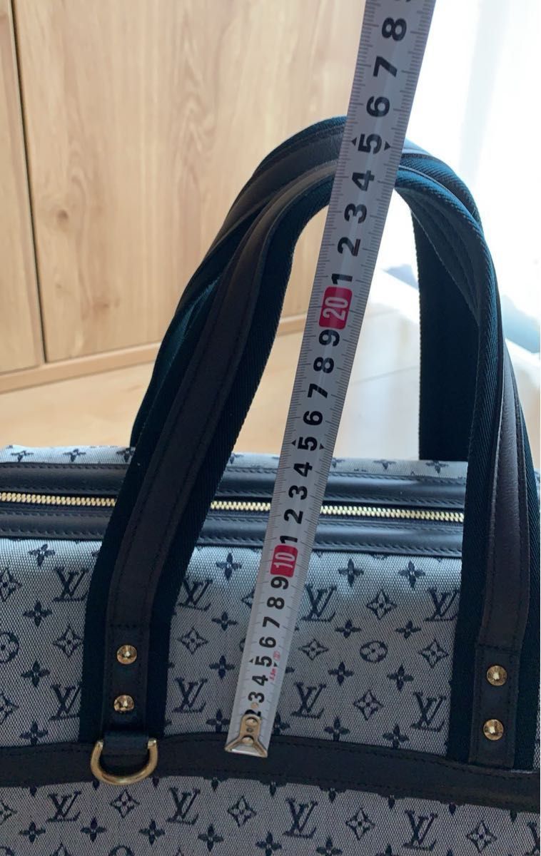 LOUIS VUITTON ルイ・ヴィトン　ハンドバック　ボストンバッグ　モノグラムミニ ジョゼ フィーヌ  ブルー　極美品