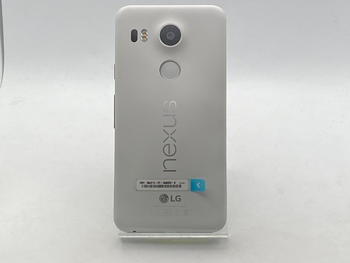 【中古・ジャンク】バッテリー膨張 液晶浮き SIMトレイ欠品 LG Nexus5X LG-H791 docomo ホワイト NW〇 本体 A-68009_画像2
