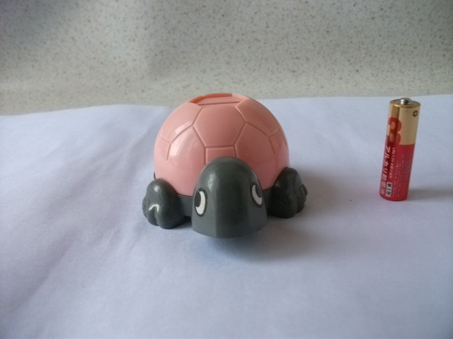 希少 レア 当時物 ピンク カメ 亀 貯金箱 樹脂製 フイギュア 昭和レトロ ビンテージ の画像2
