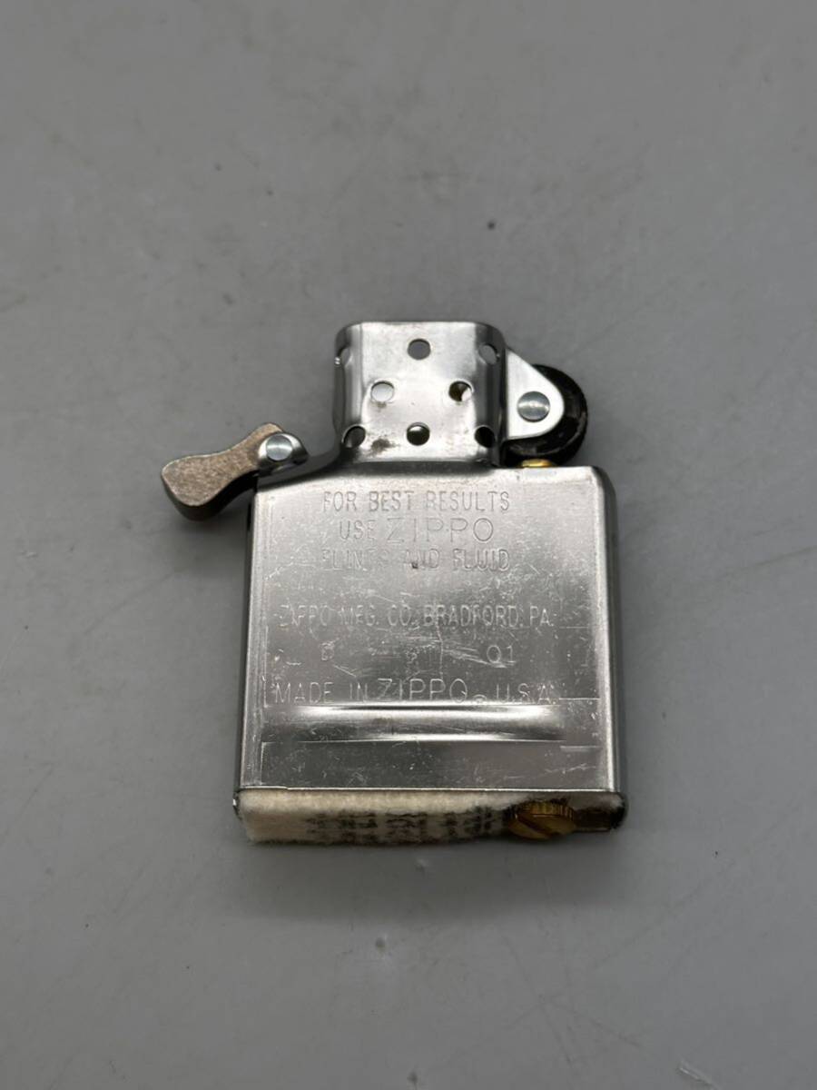 Y05047 ZIPPO MANUFACTURING シルバー×ゴールド オイルライター 火花有り_画像9