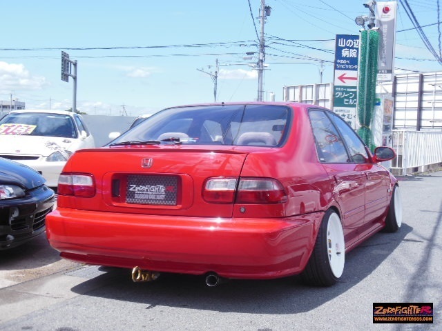 送料C★EG8シビックフェリオゼロファイターストレートマフラー★JDM USDM EG9 EJ3 B16A VTEC 直管 リアピース ストレートパイプ_画像9