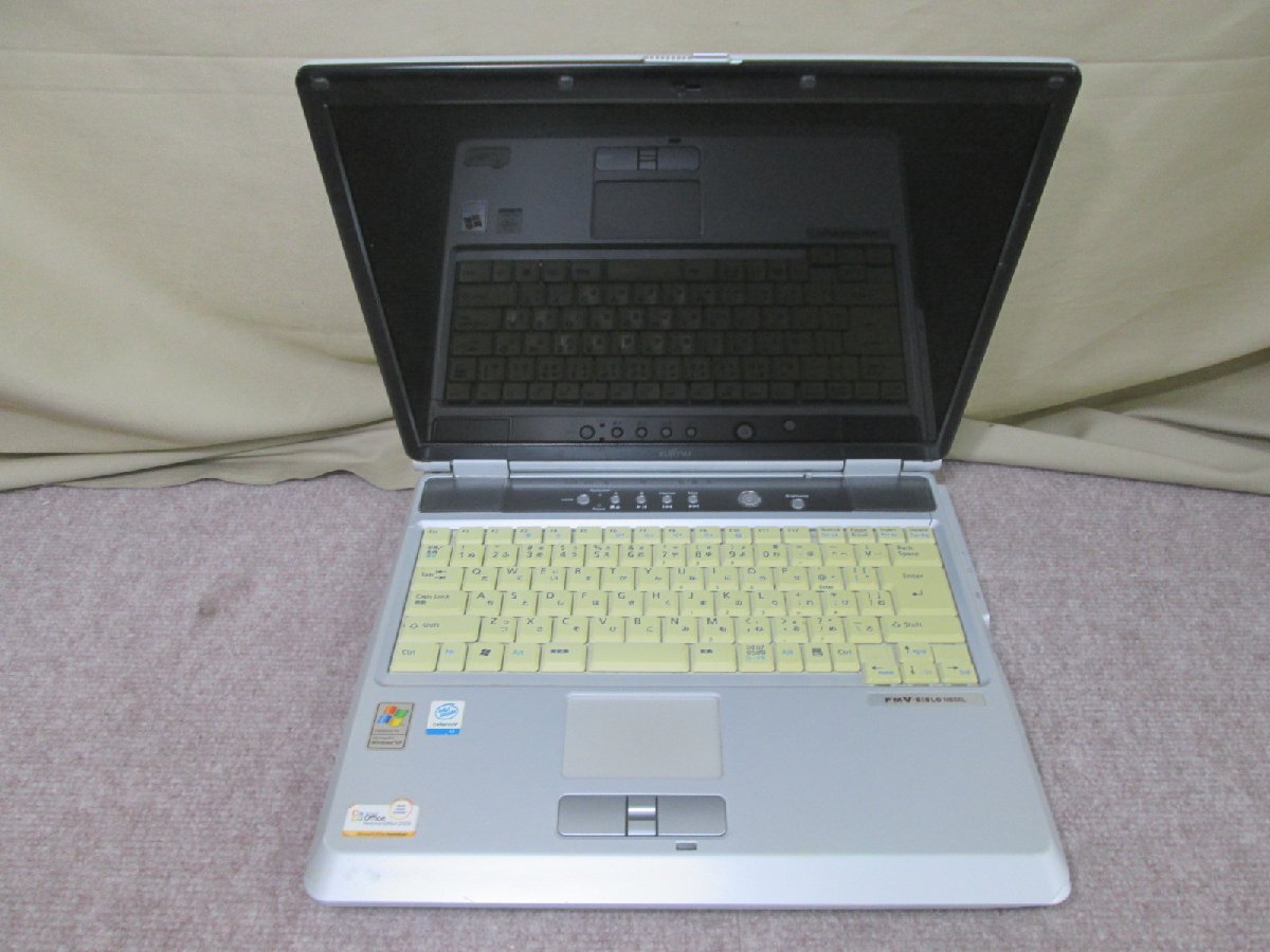 富士通 FMV-BIBLO NB NB55L【Celeron M 360】　512MBメモリ　【WindowsXP世代のPC】 電源投入可 ジャンク　送料無料 1円～ [89335]_画像8