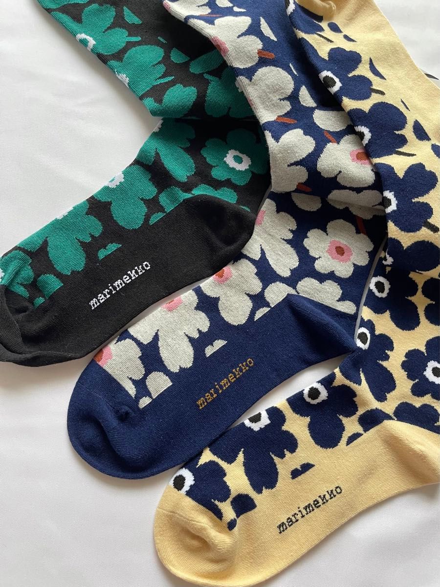 新品  マリメッコ  marimekko  ソックス　3足