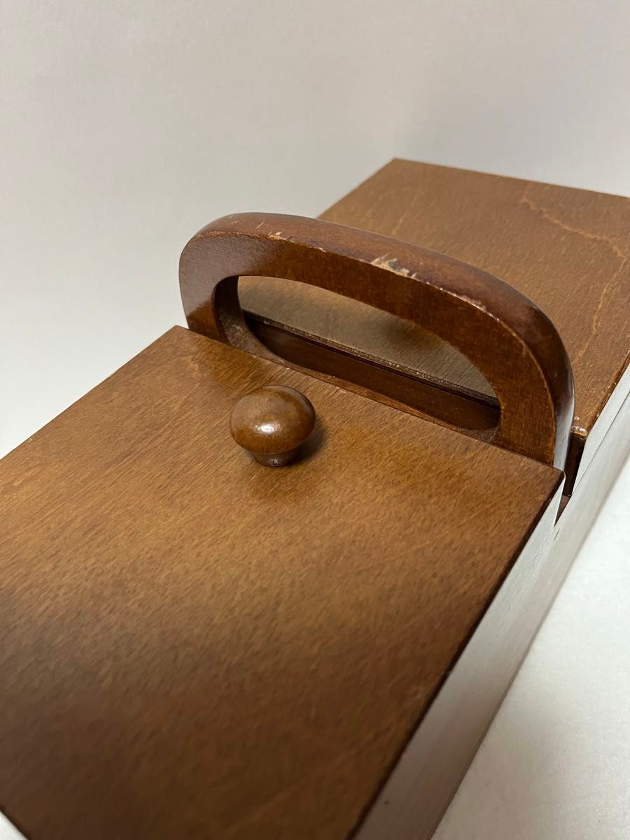 木製裁縫箱　ソーイングボックス　小さな裁縫箱　お手軽裁縫箱