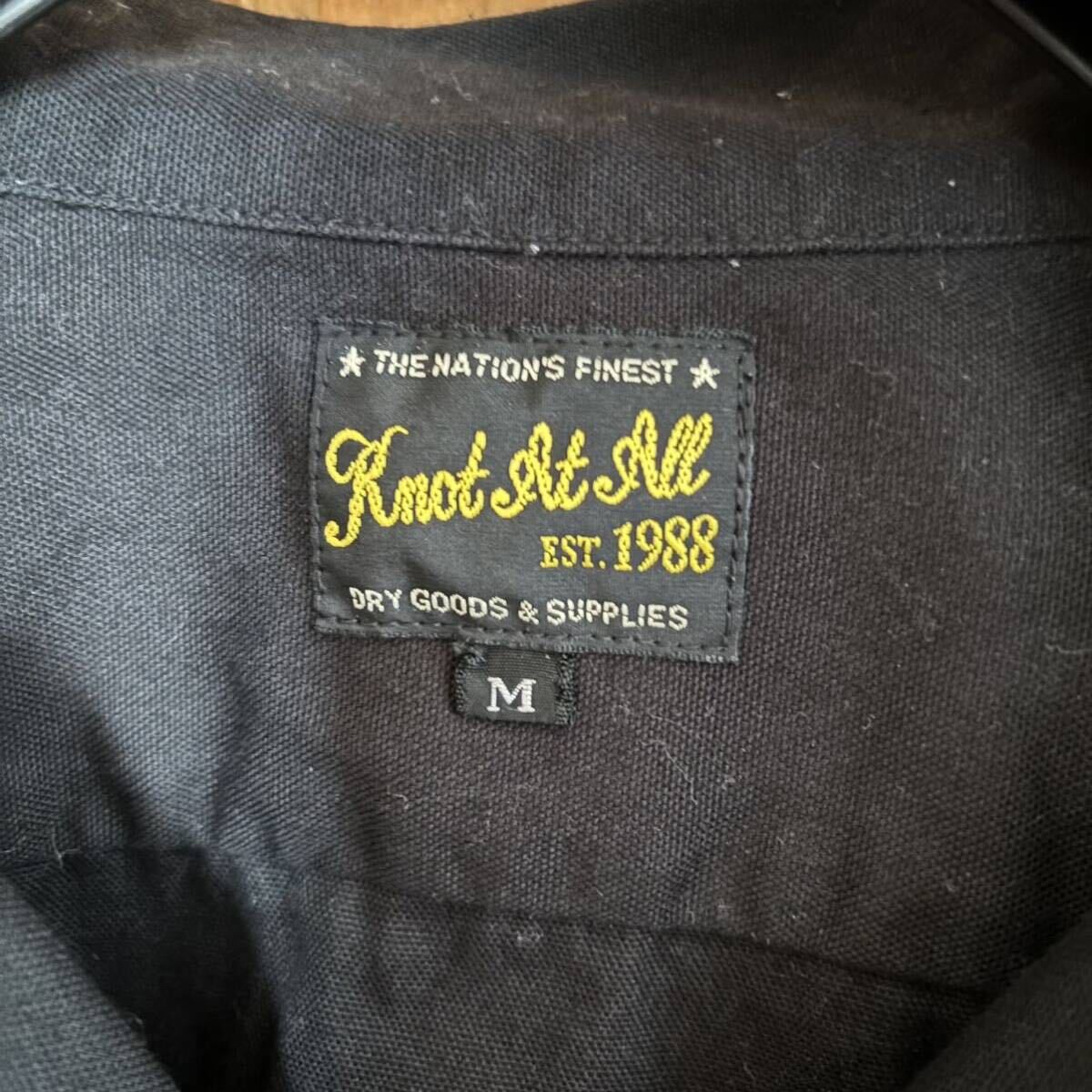【裏原】knot at all ボーリングシャツ メイドインワールド 刺繍 ノット 半袖シャツ MADEINWORLD ストリート y2k