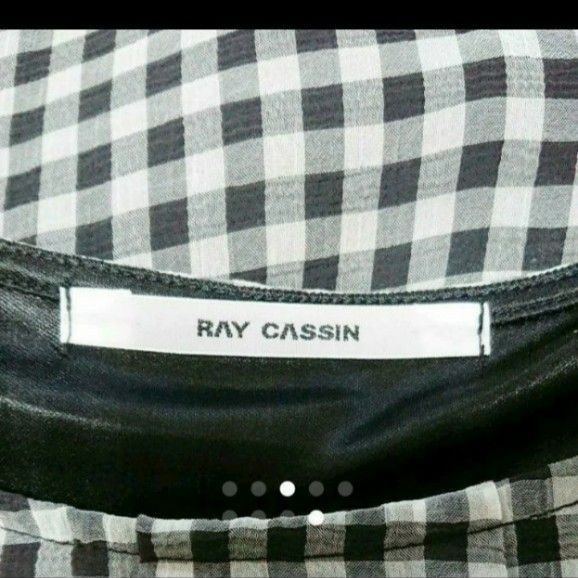 RAY CASSIN ゆったり 袖無しトップス　シャツ　チェック