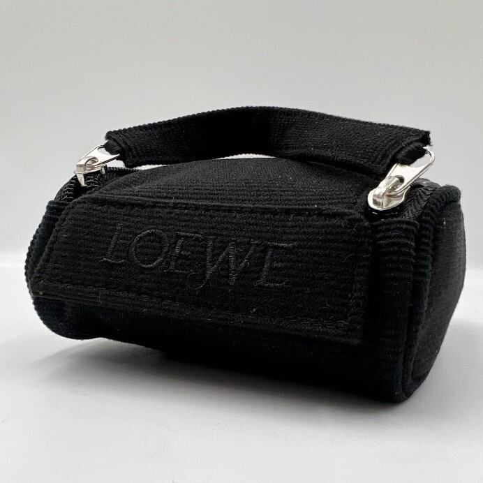 1 иен не использовался класс редкий LOEWE Loewe кожа мужской ручная сумочка черный чёрный клатч ручная сумочка превосходный товар 