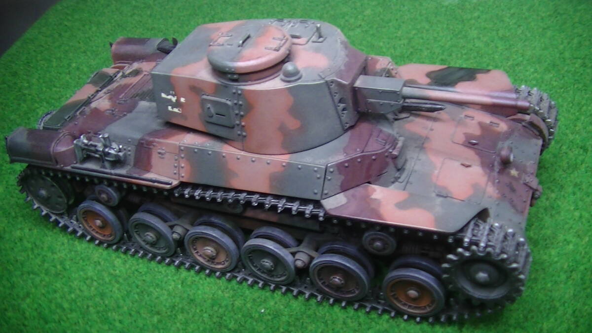 タミヤ１/35 日本陸軍 九七式中戦車改(チハ改）47㎜砲塔 完成品・M3 M4 米軍 の画像1