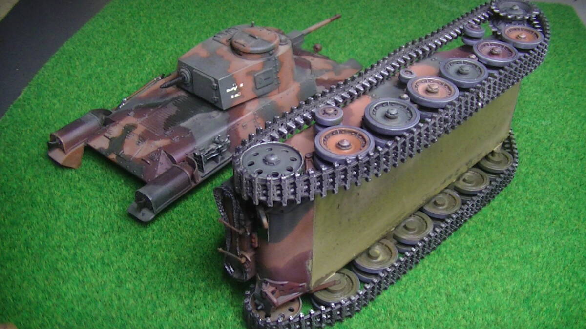 タミヤ１/35 日本陸軍 九七式中戦車改(チハ改）47㎜砲塔 完成品・M3 M4 米軍 の画像10