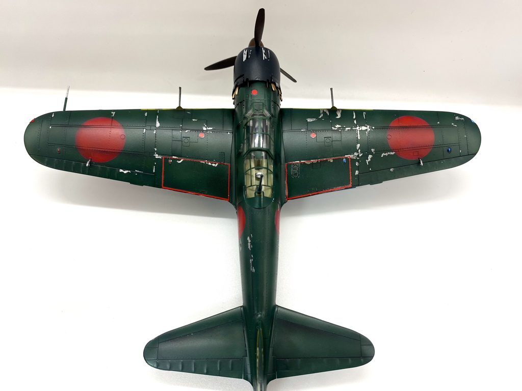 1/48 Hasegawa Mitsubishi . on fighter (aircraft) 52 type ..[ painted final product ]