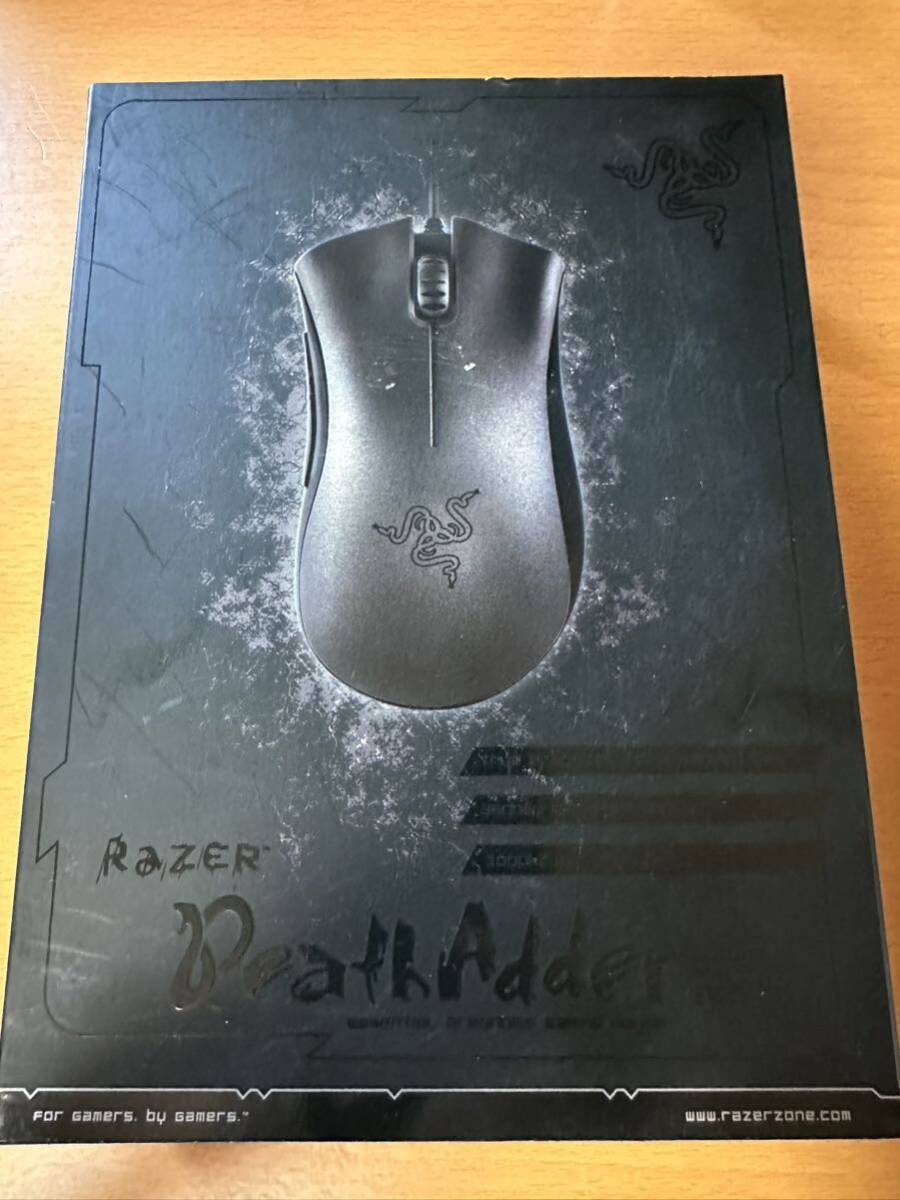 ジャンク　箱付き　Razer DEATHADDER ブラックエディション　ゲーミング マウス _画像1