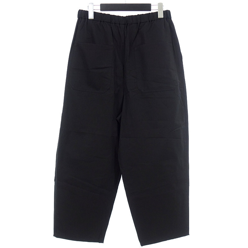 【PRICE DOWN】LAD MUSICIAN 3TUCK TAPERED WIDE CROPPED PANTS パンツ ブラック メンズ44の画像2
