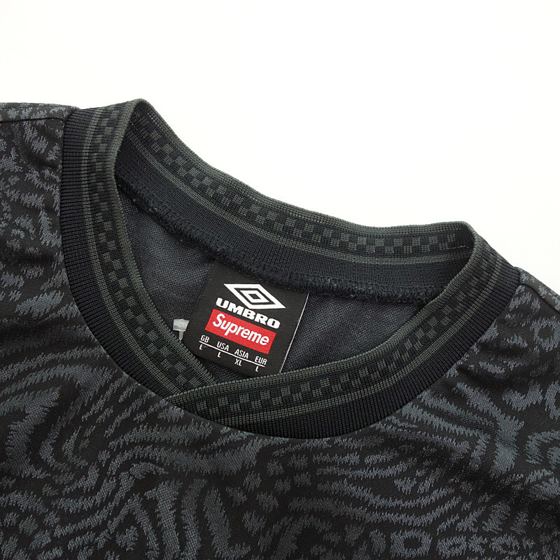 SUPREME × Umbro 23SS Jacquard Animal Print Tシャツ ブラック メンズXL_画像6