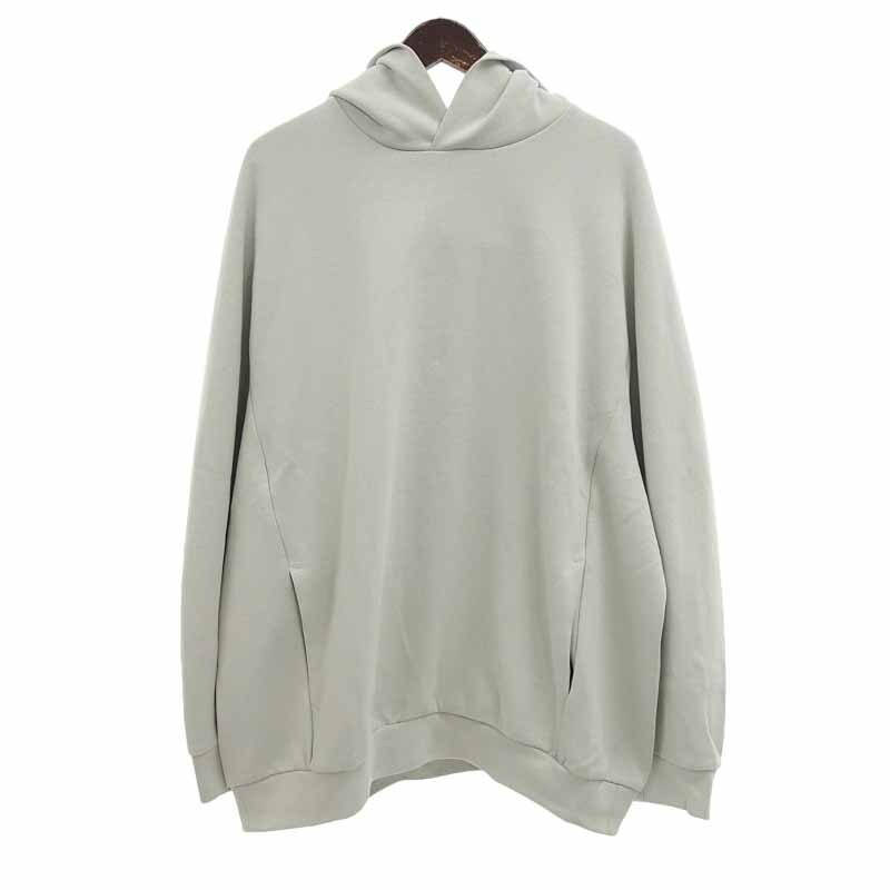 ATTACHMENT 22AW CO/PE DOUBLE KNIT SWEAT HOODIE パーカー ライトグレー メンズ3_画像1