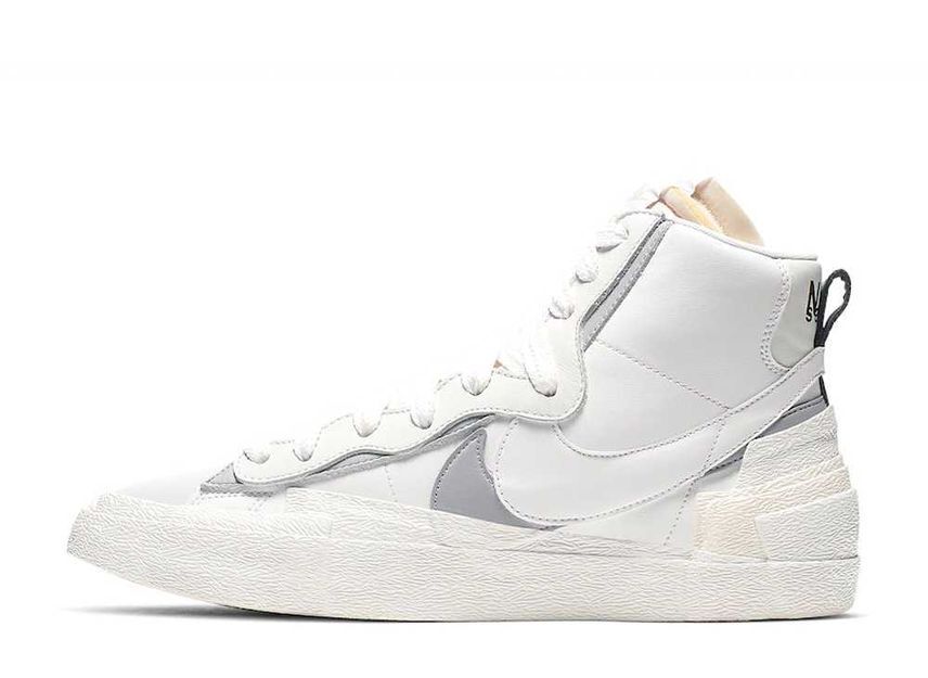 sacai NIKE BLAZER MID WHITE / WOLF GREY 27cm BV0072-100_画像1