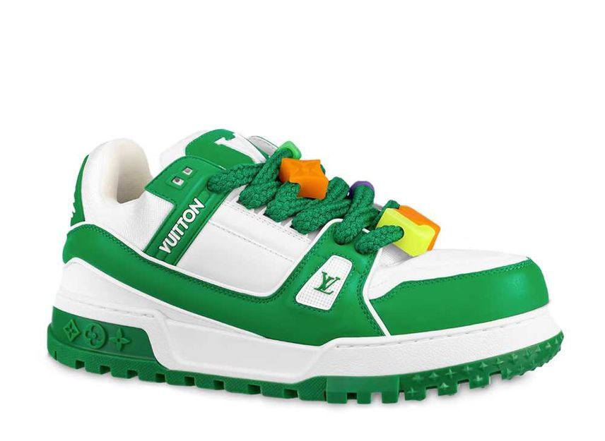 Louis Vuitton LV Trainer Maxie Sneaker "Green" 27cm 1AB8SI_画像1