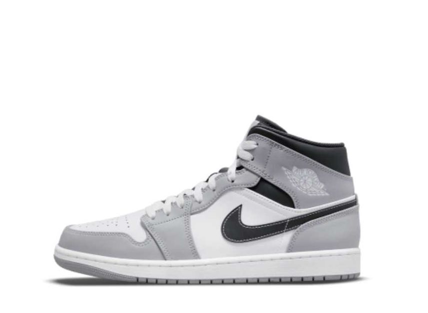 Nike GS Air Jordan 1 Mid "Grey-White/Anthracite" 24cm 554725-078_画像1