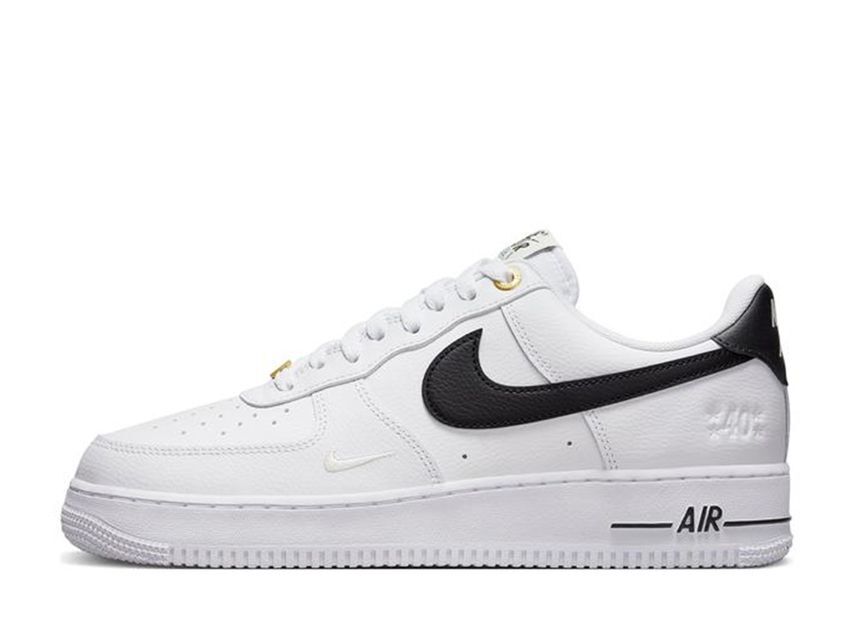 Nike Air Force 1 Low '07 LV8 40th Anniversary "Black/White-Metallic Gold" 25cm DQ7658-100_画像1