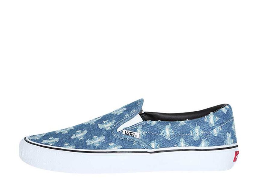 Supreme Vans Slip-On Hole Punch Denim "Blue" 26cm VN0A38DD2DD_画像1