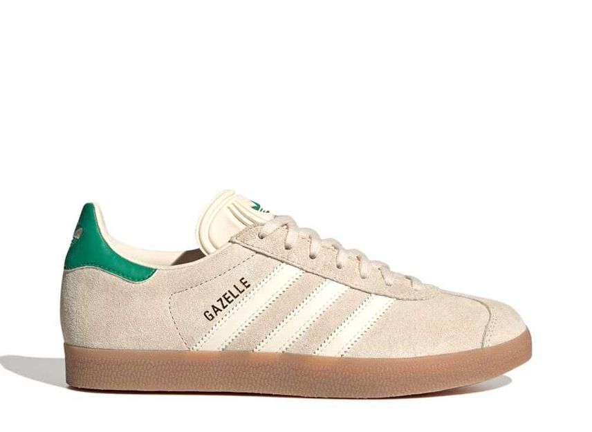 adidas Originals WMNS Gazelle "Wonder White/Cream White/Gum" 22.5cm IF3235