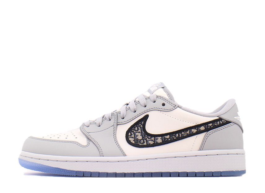 Dior Nike Air Jordan 1 Low OG "Wolf Grey/Black-Sail-White" 26cm CN8608-002_画像1