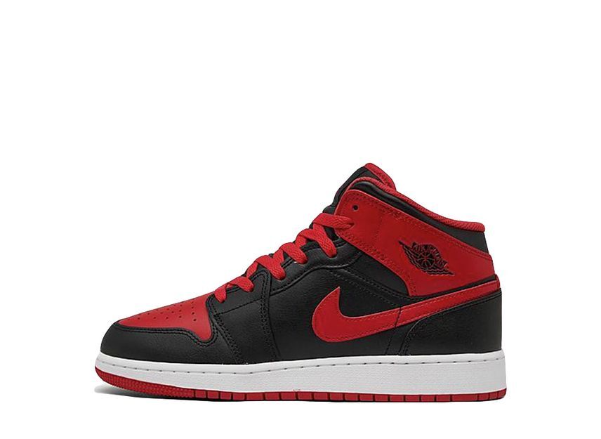 Nike GS Air Jordan 1 Mid "Bred Toe" 24cm DQ8423-060_画像1