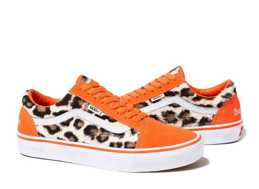 Supreme Vans Leopard Old Skool "Orange" 27.5cm SUP-VANS-23FW-OS-OR_画像1