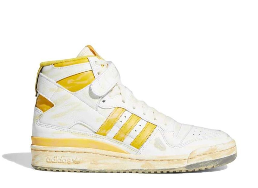 adidas Originals Forum 84 Hi AEC "Foot Wear White/Hazy Yellow" 27.5cm GZ6468_画像1
