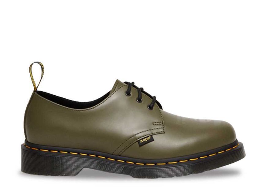 Aape By A Bathing Ape Dr. Martens 1461 Aape 3 Hole "Olive" 26cm SMOOTH-1461-AAPE-OLIVE_画像1