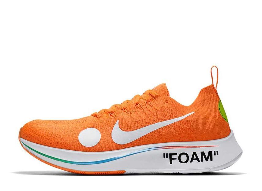 Off-White Nike Zoom Fly Mercurial Flyknit "Total Orange/White/Volt" 27.5cm AO2115-800_画像1