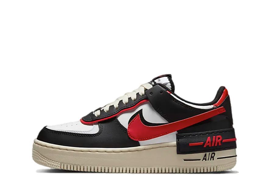 Nike WMNS Air Force1 Shadow "Summit White/University Red" 29cm DR7883-102_画像1